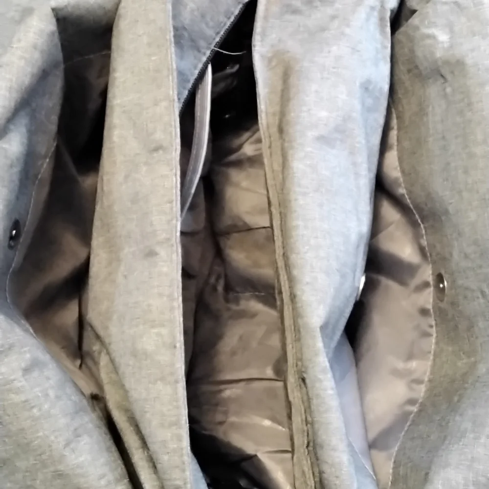 Grey & White Leke Baby Diaper Bag